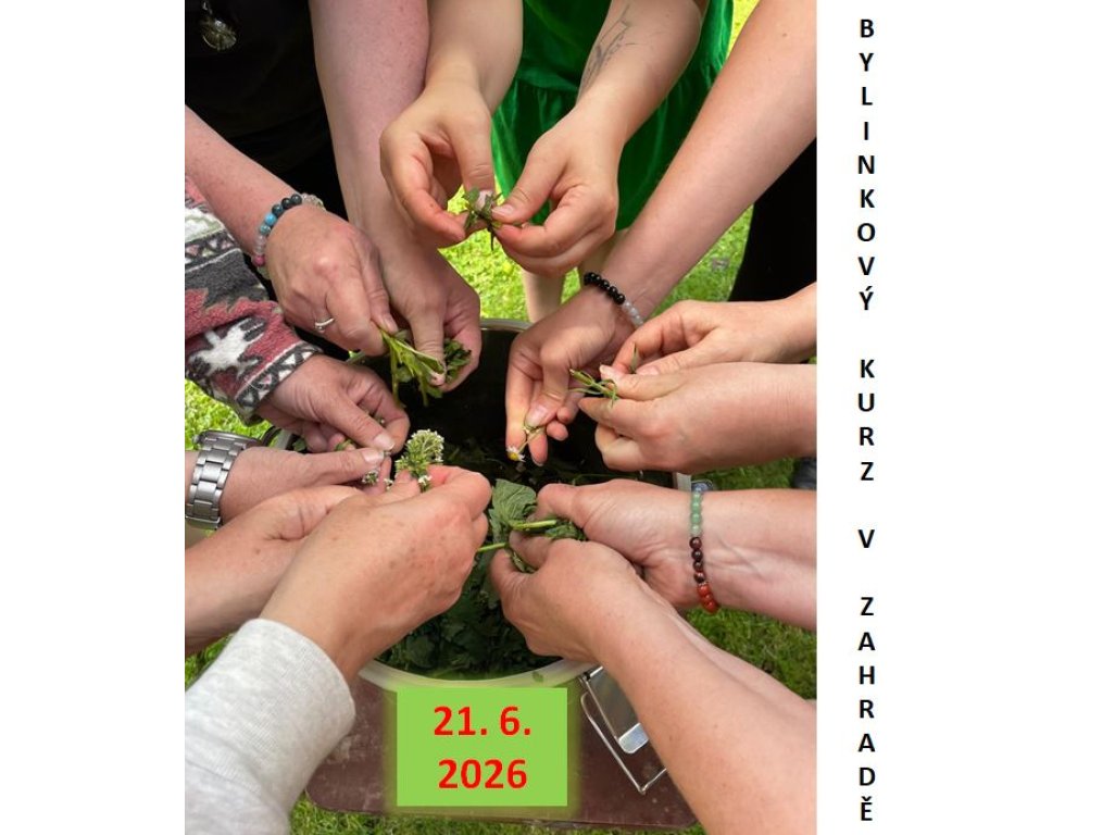 BYLINKOVÝ KURZ V ZAHRADĚ 21. 6. 2026